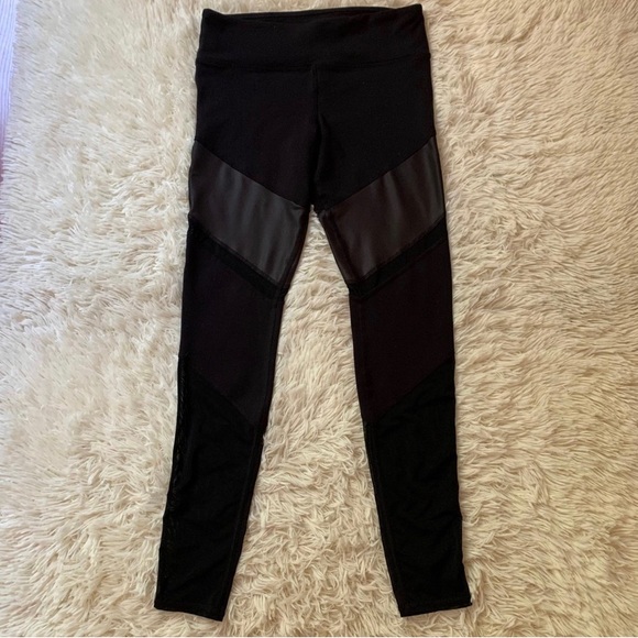 Alo Yoga Sheila Mesh Leggings Size Medium - Picture 3 of 13